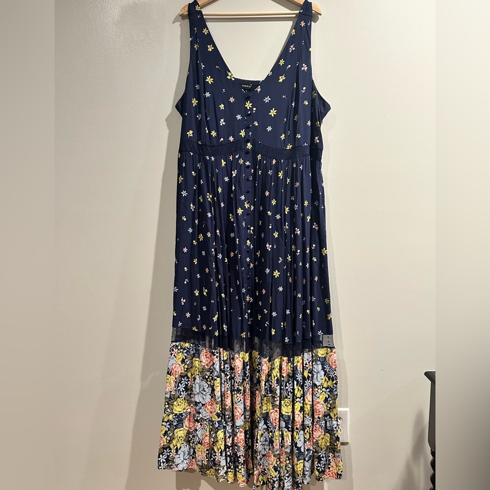 Torrid Navy Floral Dress